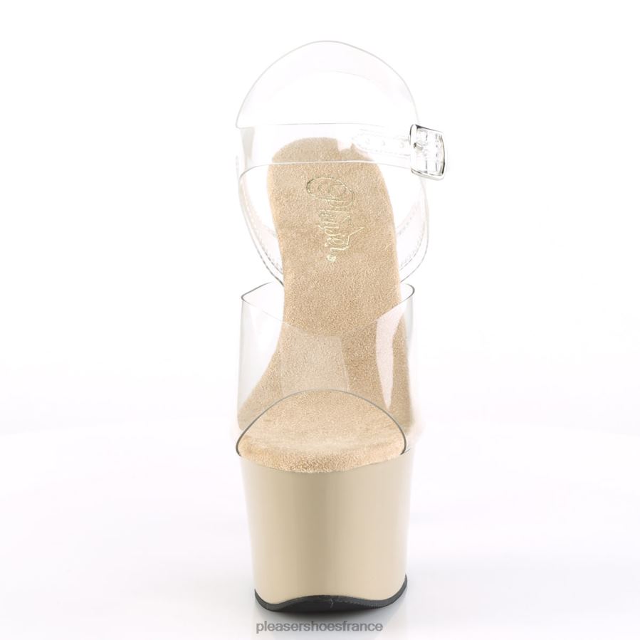 H484257 ciel-308 Pleaser Shoes blanc clair