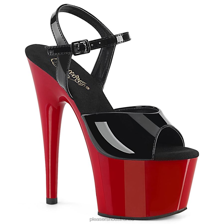 H484265 adorer-709 Pleaser Shoes noir rouge
