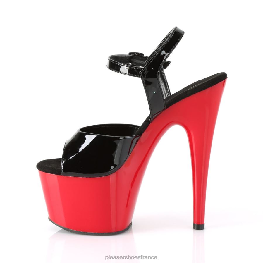 H484265 adorer-709 Pleaser Shoes noir rouge