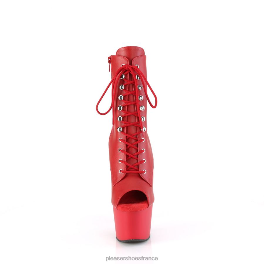 H484281 adorer-1021 Pleaser Shoes simili cuir rouge/rouge