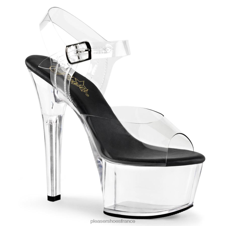 H484287 aspire-608 Pleaser Shoes noir/clair
