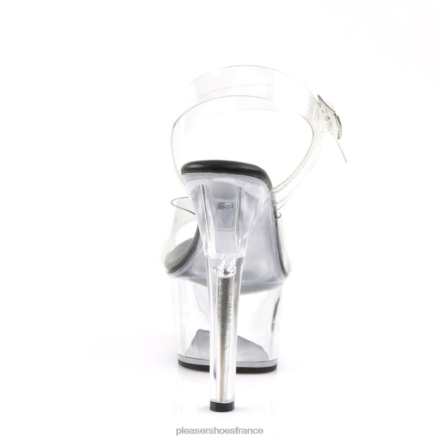 H484287 aspire-608 Pleaser Shoes noir/clair