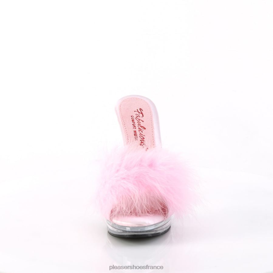 H4842417 gloire-501f-8 Pleaser Shoes rose bébé/transparent