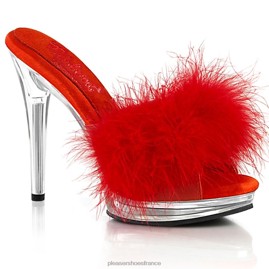 H4842419 gloire-501f-8 Pleaser Shoes rouge/clair