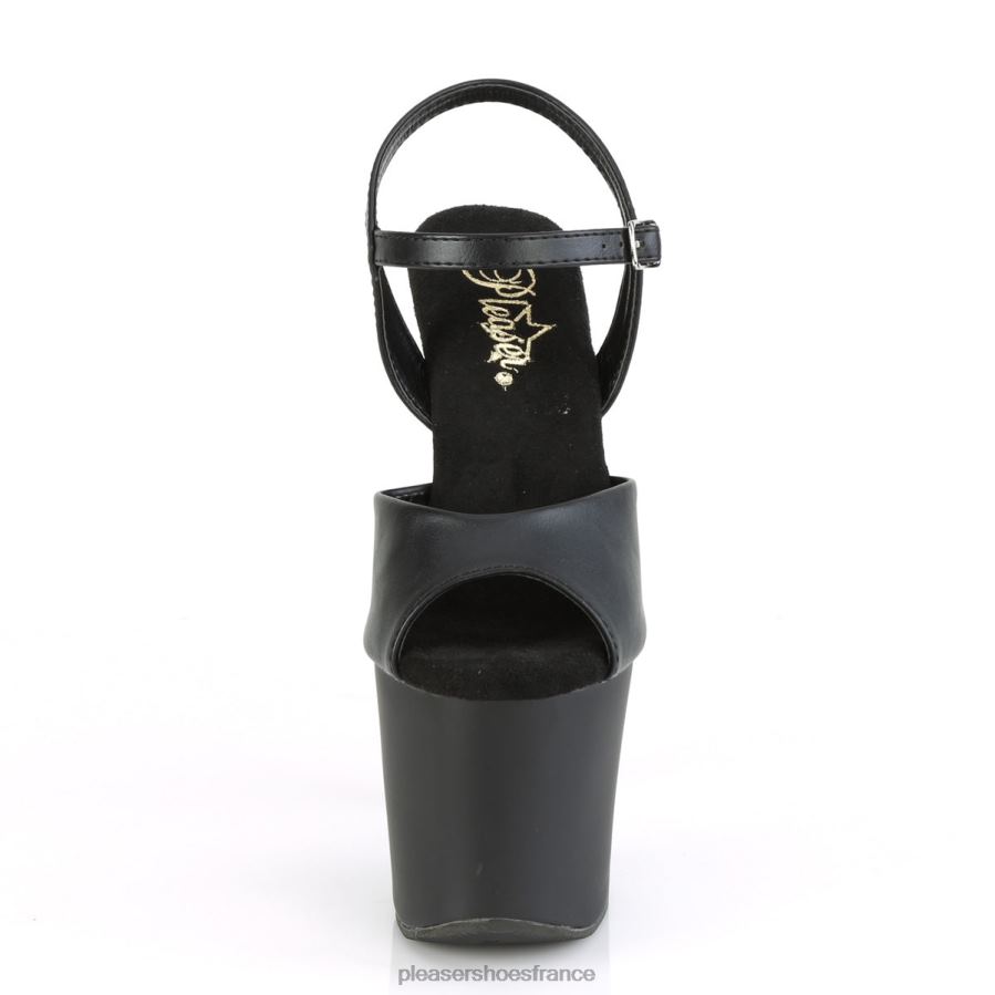 H4842169 poignée de fer-709 Pleaser Shoes Noir argent