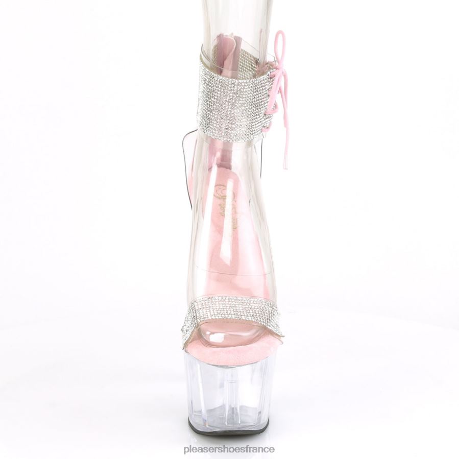 H4842224 adore-727rs Pleaser Shoes rose bébé/transparent