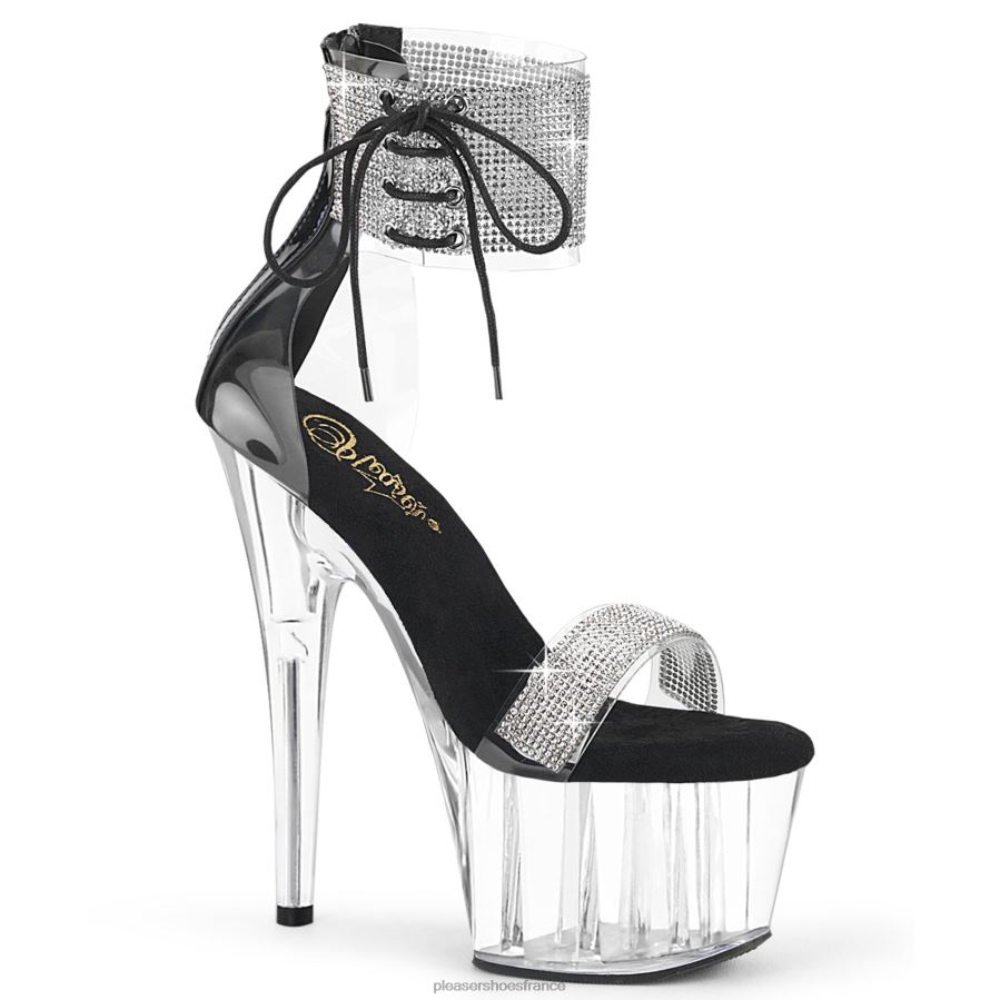 H4842226 adore-727rs Pleaser Shoes noir/clair