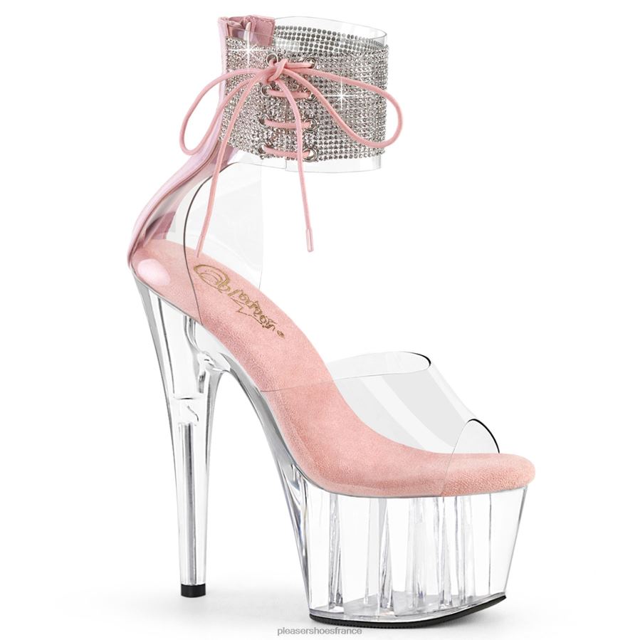 H4842233 adorer-724rs Pleaser Shoes rose bébé/transparent