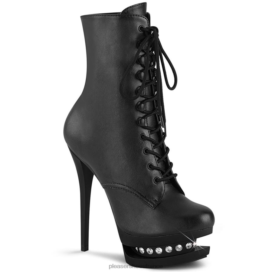 H4842235 blondie-r-1020 Pleaser Shoes simili cuir noir/noir