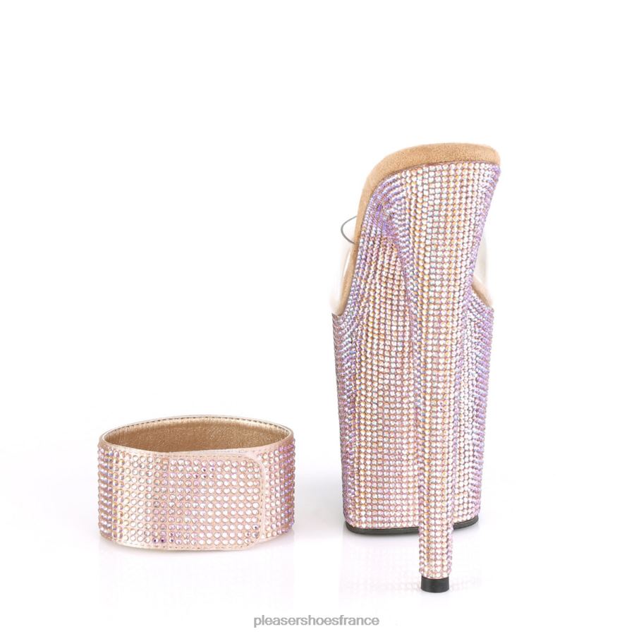 H4842251 bijoux-812rs Pleaser Shoes clair/or rose
