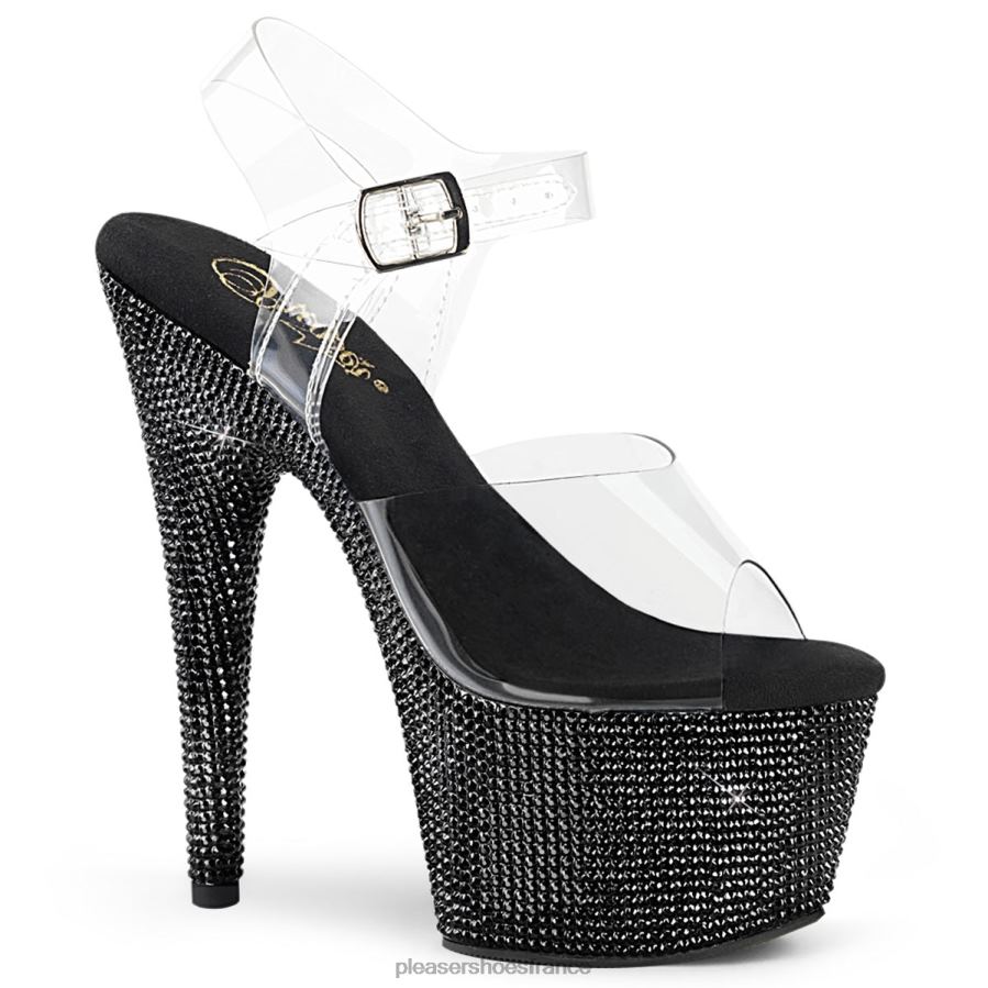 H4842254 bijoux-708dm Pleaser Shoes clair/noir