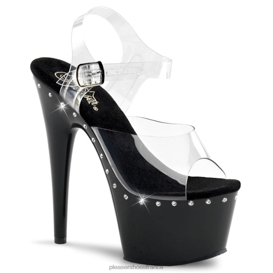 H4842261 adore-708ls Pleaser Shoes clair/noir