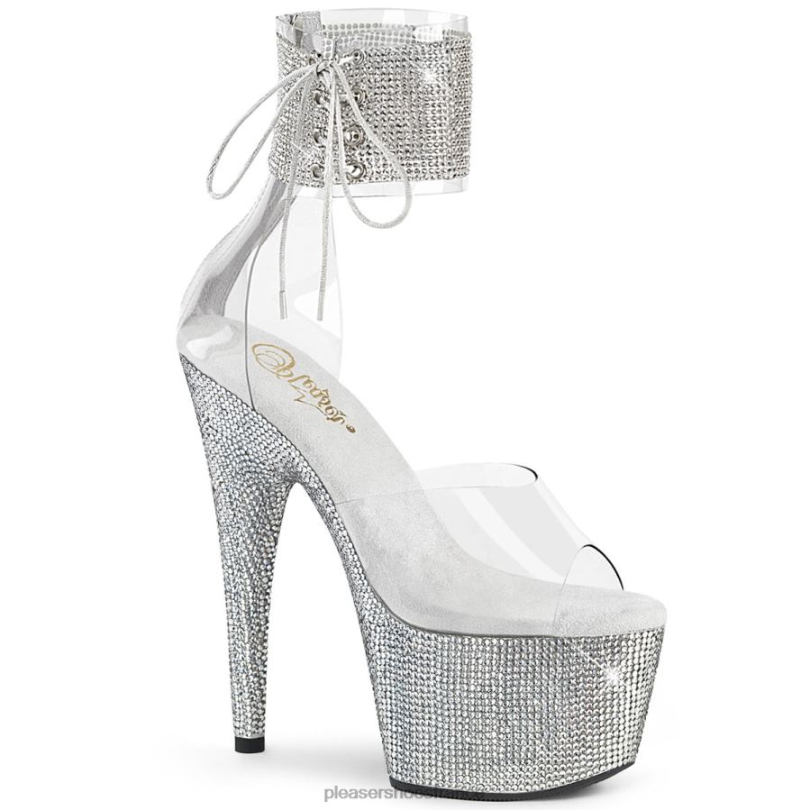 H4842264 bijoux-724rs Pleaser Shoes clair/argent