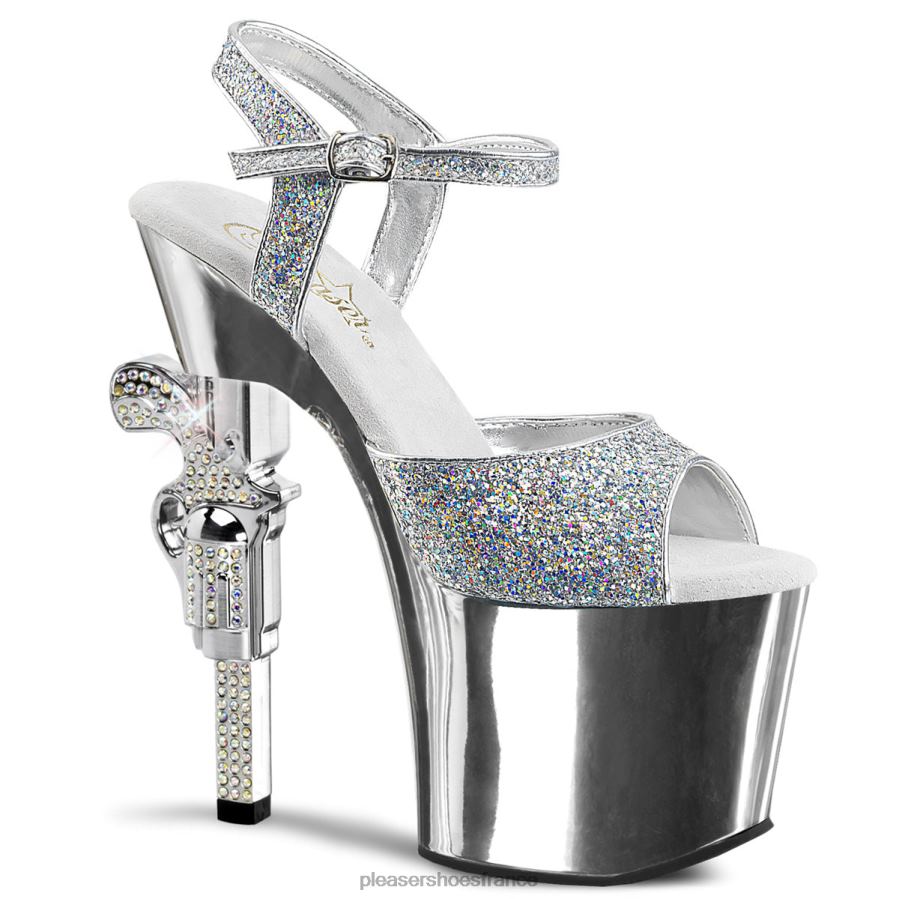 H4842267 revolver-709g Pleaser Shoes argent