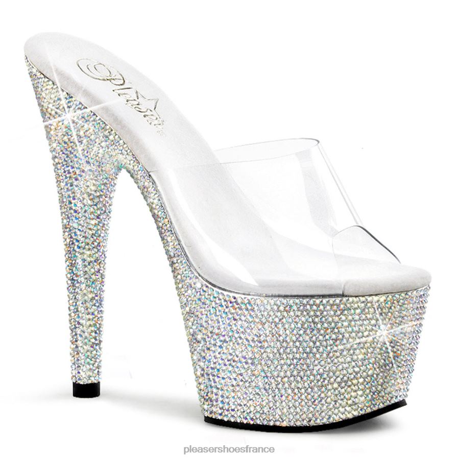 H4842268 bijoux-701dm Pleaser Shoes clair/argent