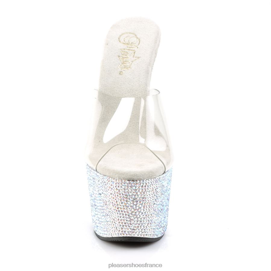 H4842268 bijoux-701dm Pleaser Shoes clair/argent