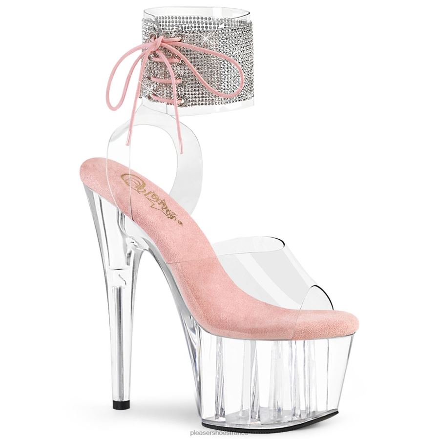 H4842285 adore-791-2rs Pleaser Shoes rose bébé/transparent