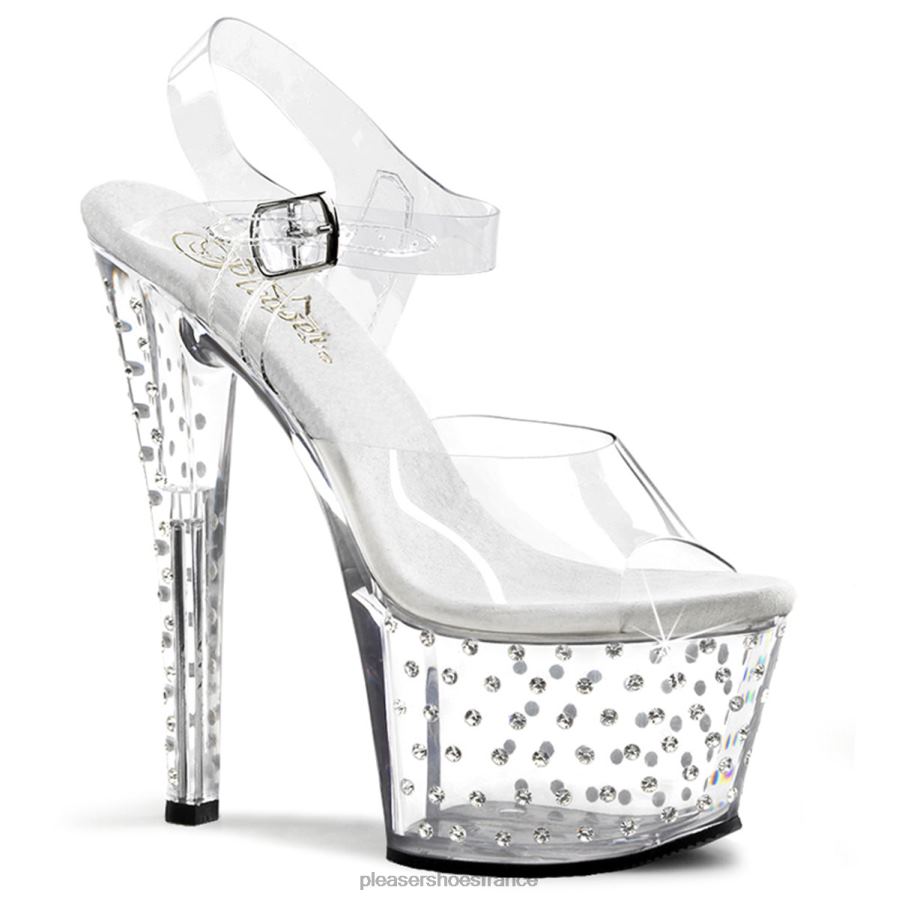 H4842290 poussière d'étoiles-708 Pleaser Shoes clair