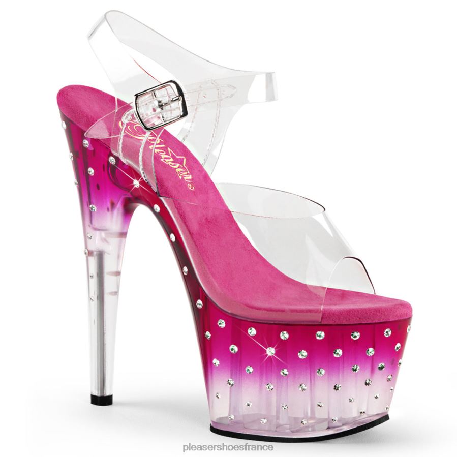H4842303 poussière d'étoiles-708t Pleaser Shoes clair/rose