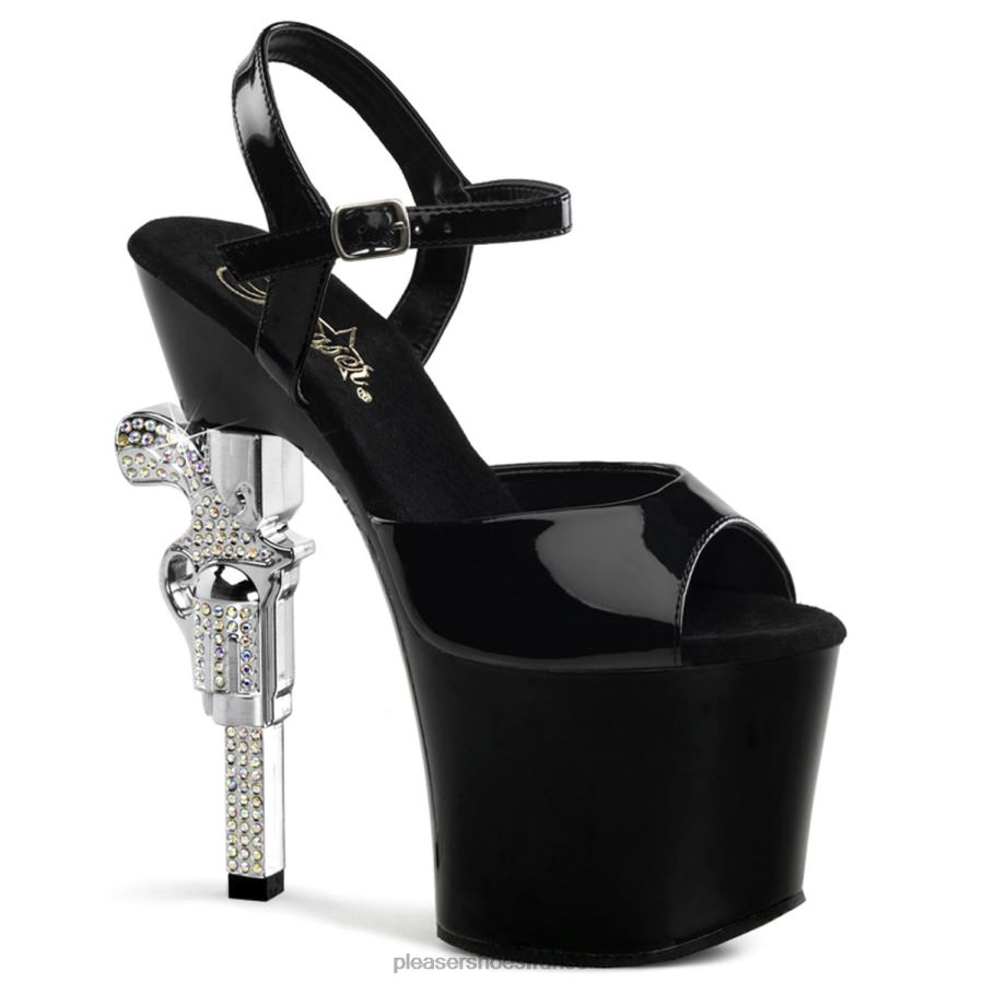 H4842308 revolver-709 Pleaser Shoes noir