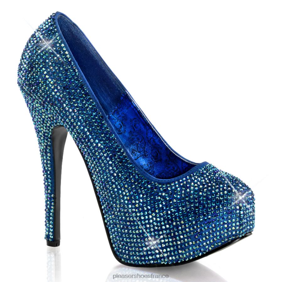 H4842314 teeze-06r Pleaser Shoes bleu