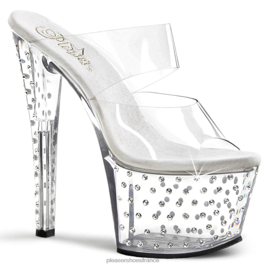 H4842324 poussière d'étoiles-702 Pleaser Shoes clair