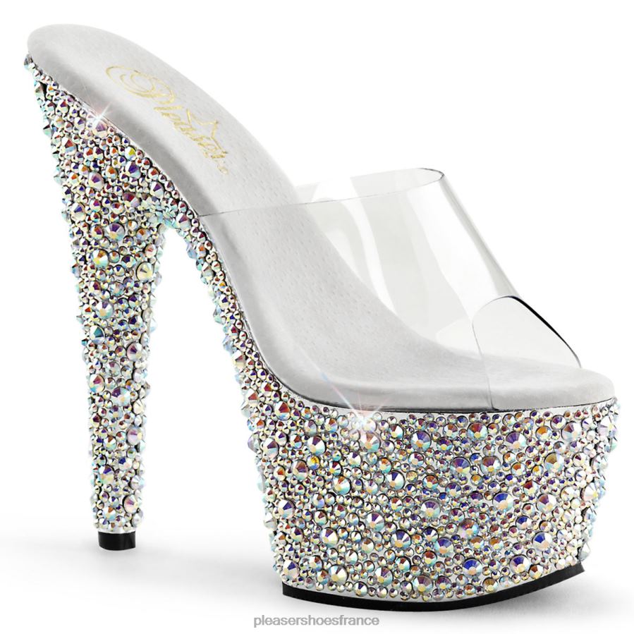 H4842326 bijoux-701ms Pleaser Shoes clair/argent