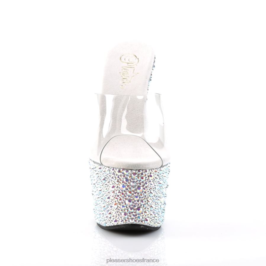 H4842326 bijoux-701ms Pleaser Shoes clair/argent