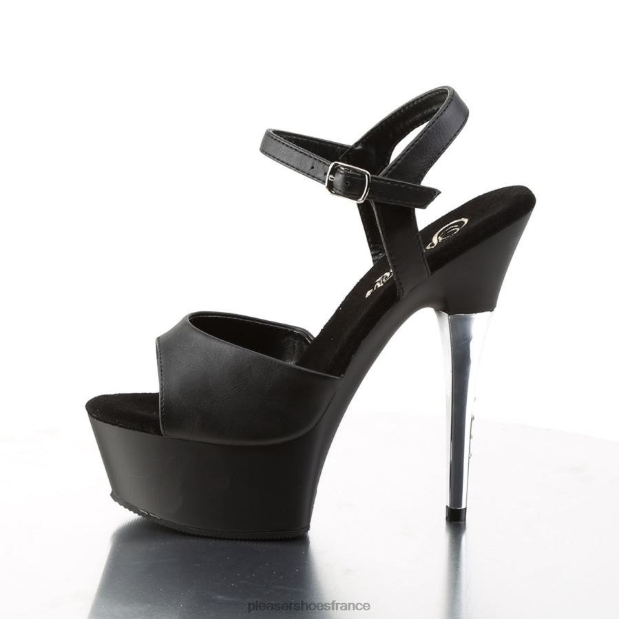 H4842459 captiva-609 Pleaser Shoes simili cuir noir/noir