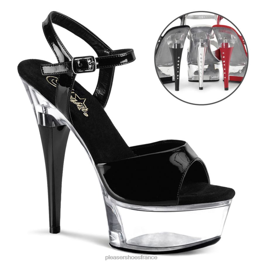 H4842461 captiva-609 Pleaser Shoes noir/clair