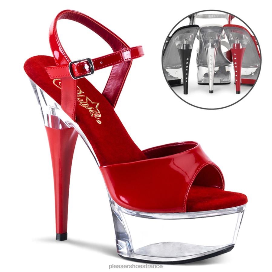 H4842462 captiva-609 Pleaser Shoes rouge/clair