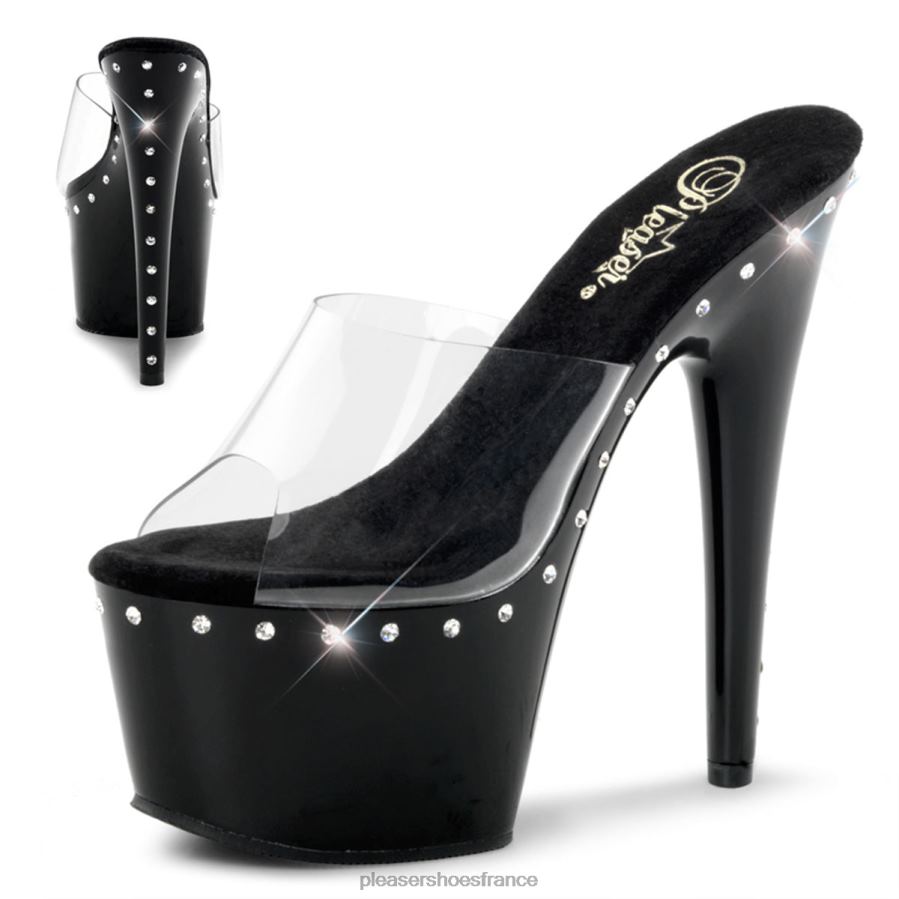 H4842463 adore-701ls Pleaser Shoes clair/noir