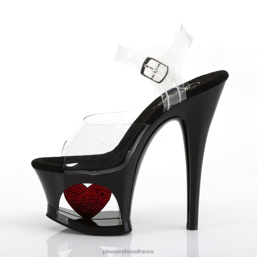 H4842466 lune-708 heures Pleaser Shoes clair/noir
