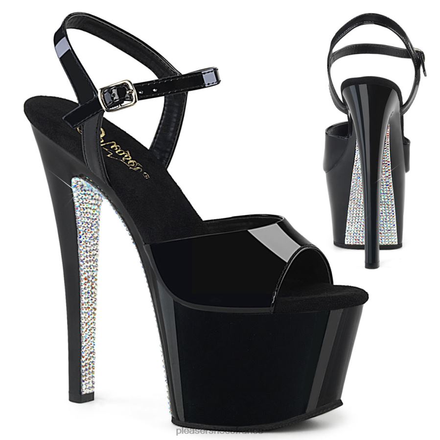 H4842469 ciel-309crs Pleaser Shoes Noir argent