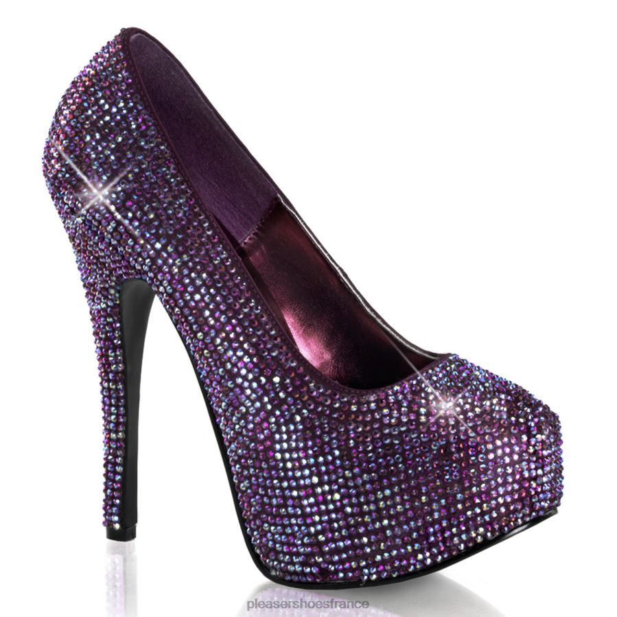 H4842473 teeze-06r Pleaser Shoes violet/irisé