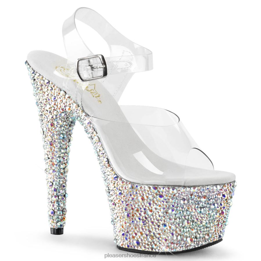 H4842477 bijoux-708ms Pleaser Shoes clair/argent