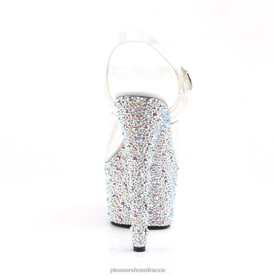 H4842477 bijoux-708ms Pleaser Shoes clair/argent