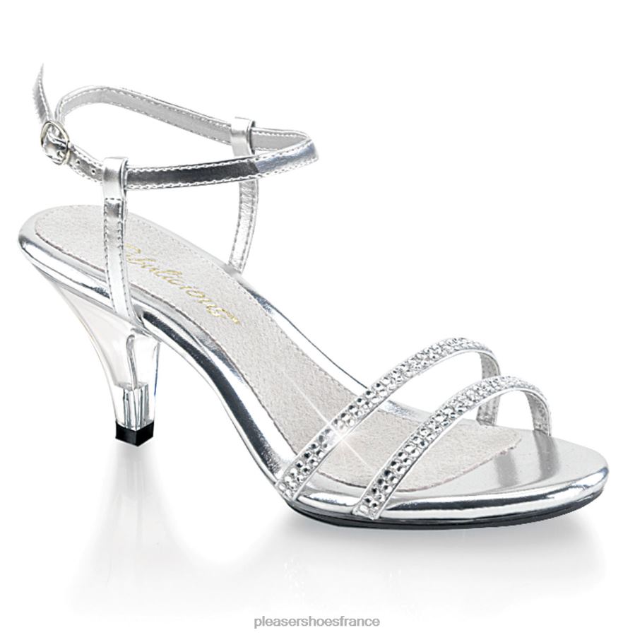 H4842480 belle-316 Pleaser Shoes argent/clair