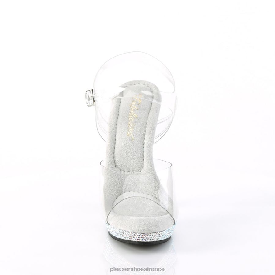 H4842481 lèvre-108dm Pleaser Shoes clair/argent