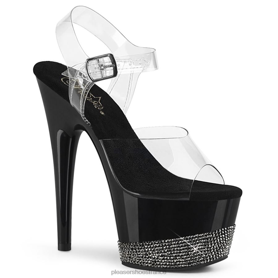 H4842484 adorer-708-3 Pleaser Shoes clair/noir