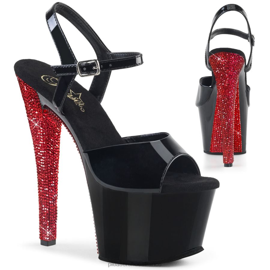 H4842485 ciel-309chrs Pleaser Shoes noir rouge