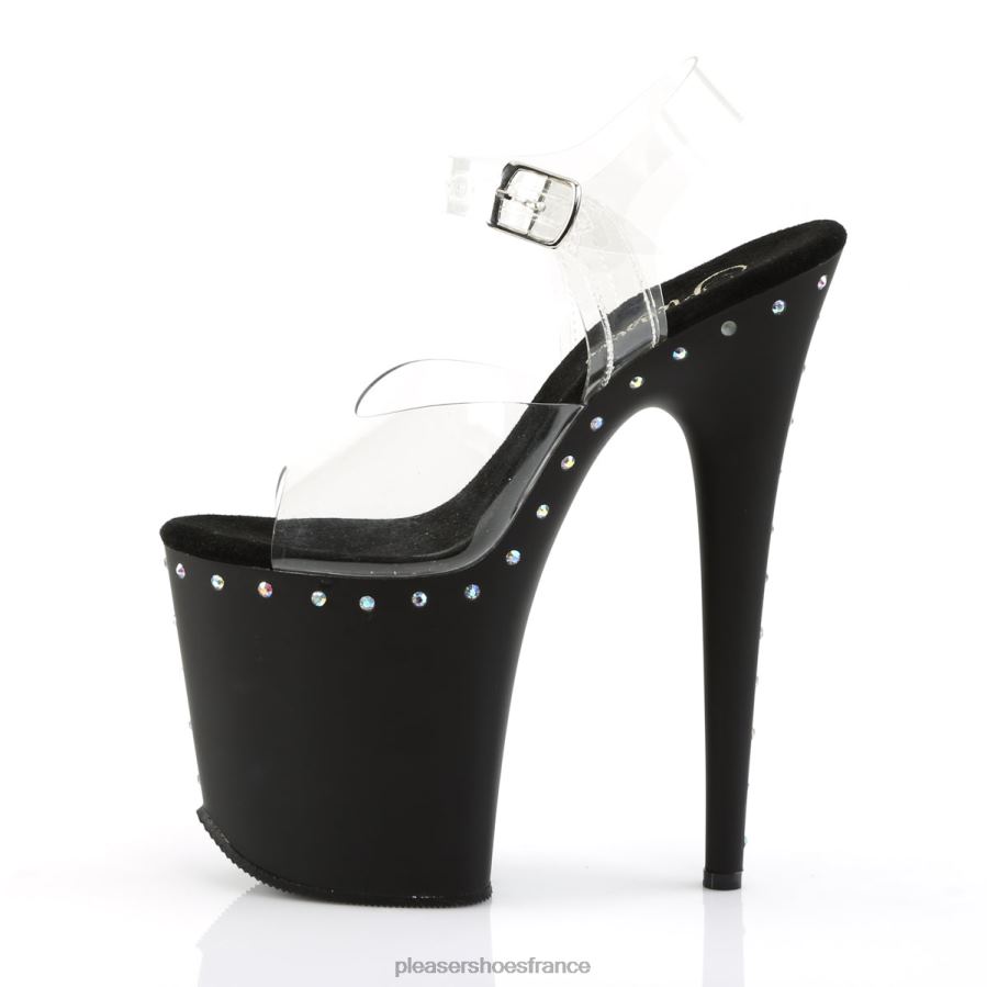 H4842503 flamant rose-808abls Pleaser Shoes clair/noir