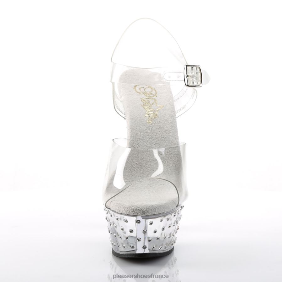 H4842524 poussière d'étoiles-608 Pleaser Shoes clair