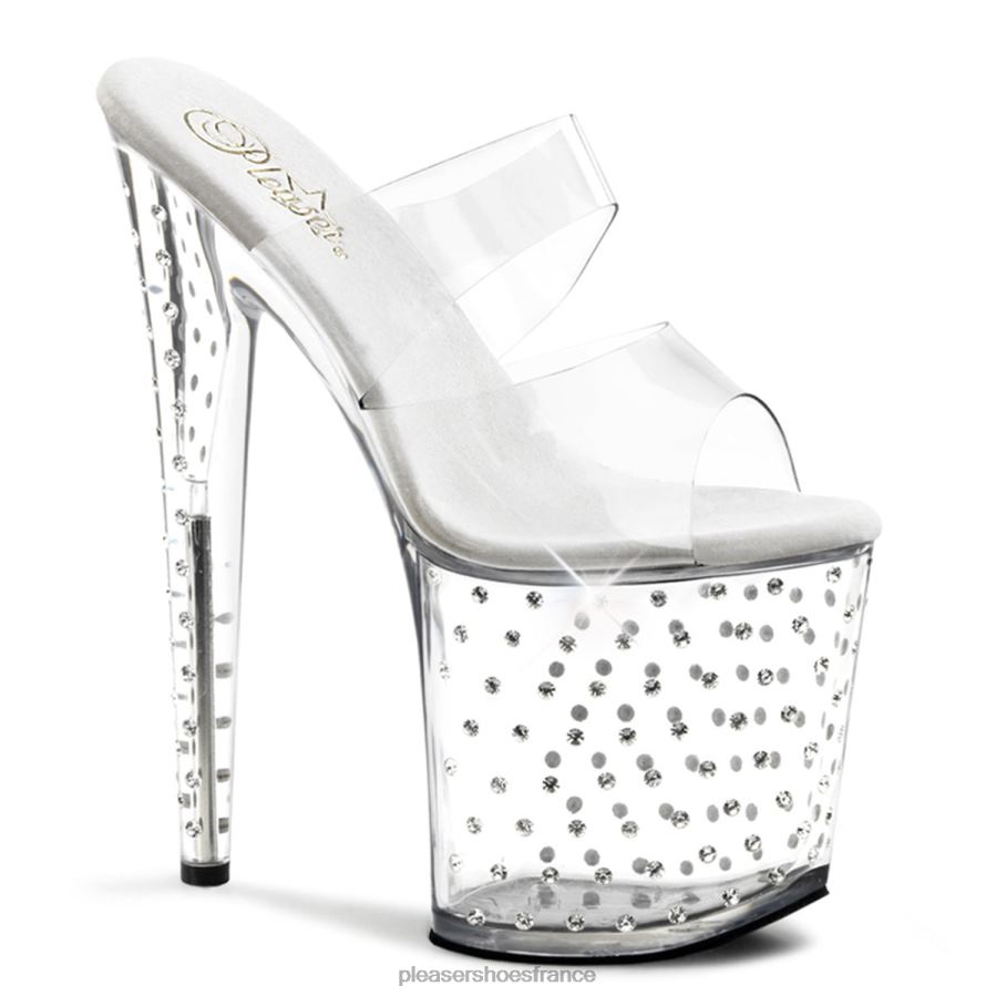 H4842529 poussière d'étoiles-802 Pleaser Shoes clair