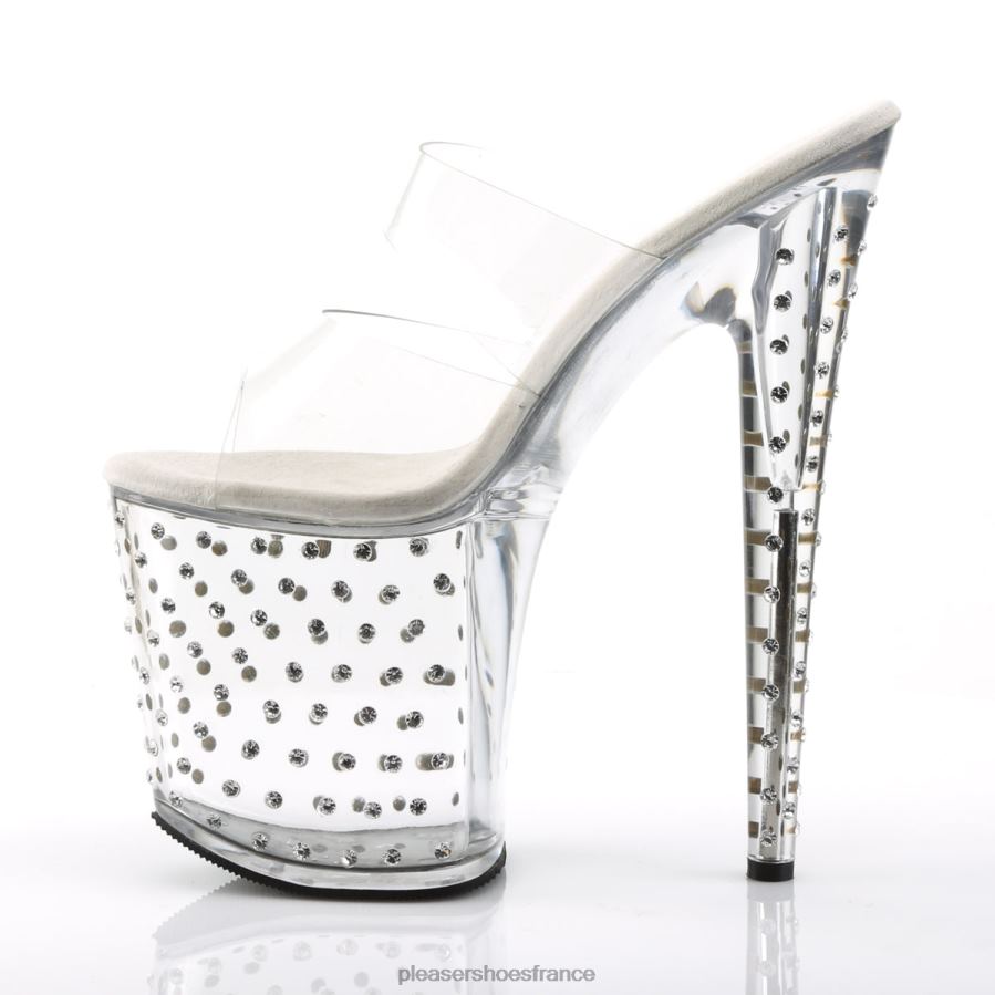 H4842529 poussière d'étoiles-802 Pleaser Shoes clair