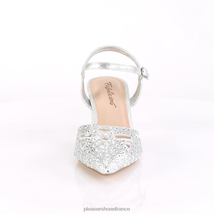 H4842541 faye-06 Pleaser Shoes argent