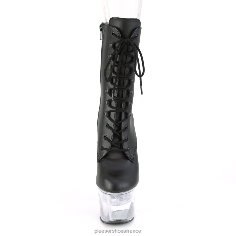 H4842179 danse flash-1020-7 Pleaser Shoes simili cuir noir/transparent