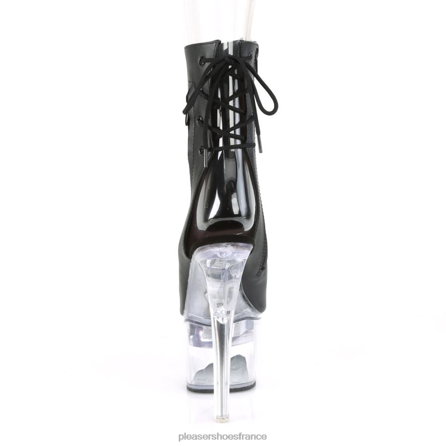 H4842186 flashdance-1018-7 Pleaser Shoes simili cuir noir/transparent