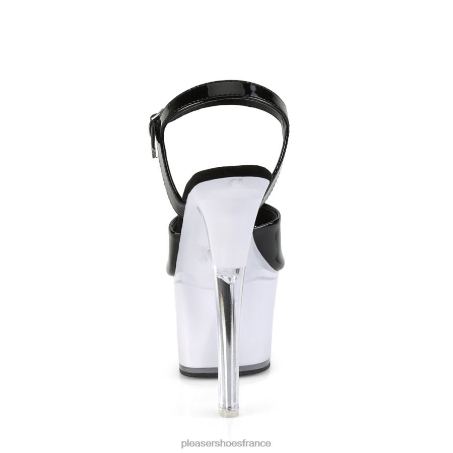 H4842203 illuminateur-709 Pleaser Shoes noir blanc