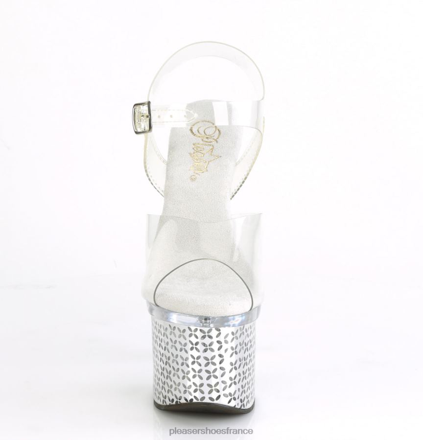 H4842210 discolite-708flp Pleaser Shoes clair/argenté chromé